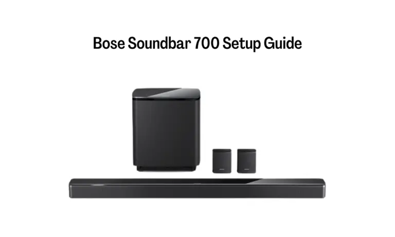 Bose Soundbar 700 Setup Guide