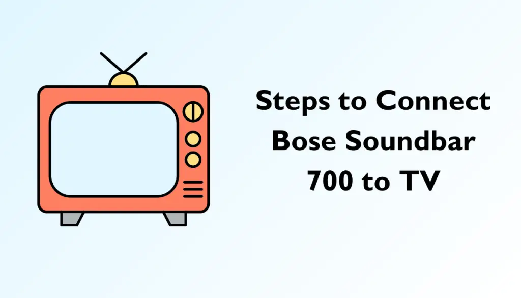 Connecting Your Bose Soundbar 700 to TV Steps