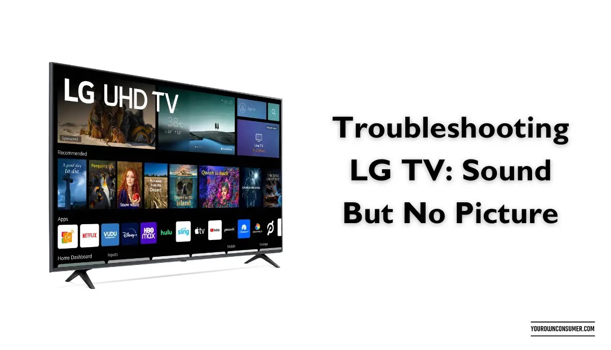 Troubleshooting LG TV: Sound But No Picture