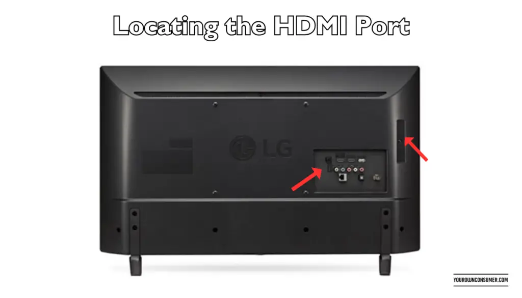 Where to look for the HDMI Port on an LG Smart TV?